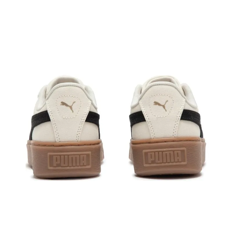 PUMA Basket Platform Canvas 'Beige Black' Women's-6