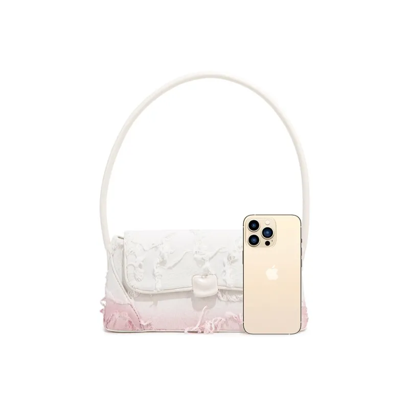 MACKJANICE Synthetic Leather Shoulder Bag Women's White-14