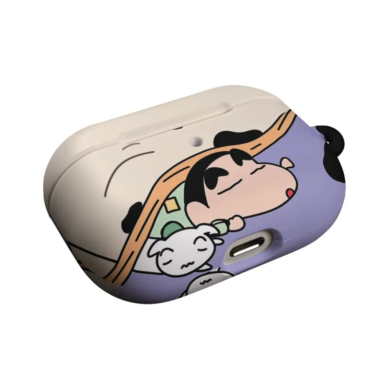 Keshami Applicable To Airpods Pro2/Airpods 3 Generation Sleeping Shin chan Headphone Cases-2
