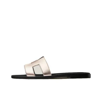 HERMES Oran Rubber Sole Abrasion-Resistant Slide Slippers Women's