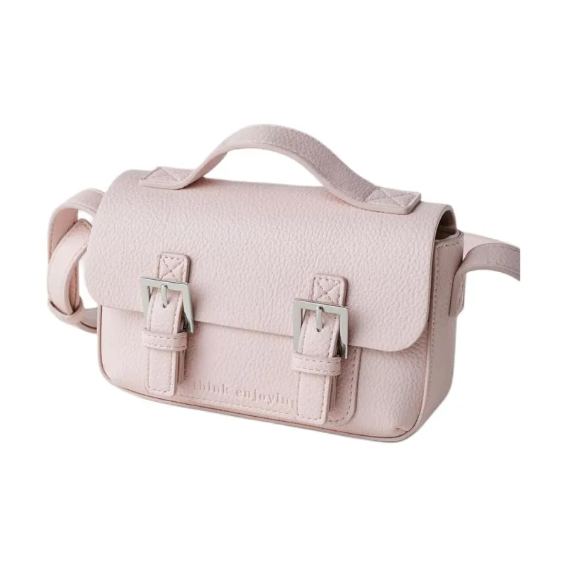 ZARA Polyurethane Handbag Shoulder Bag Crossbody Bag Mini Women's Pink-1