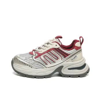 WOOS BOBO Cushioned Slip Resistant Breathable Support Lightweight Low Top Chunky Sneakers Women's