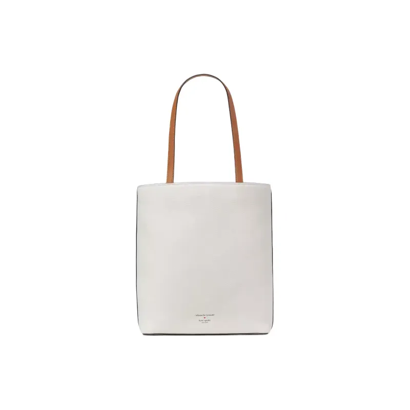 Kate Spade Leather Tote Bag, Shopping Bag, Handbag, Shoulder Bag Women's Cream-2