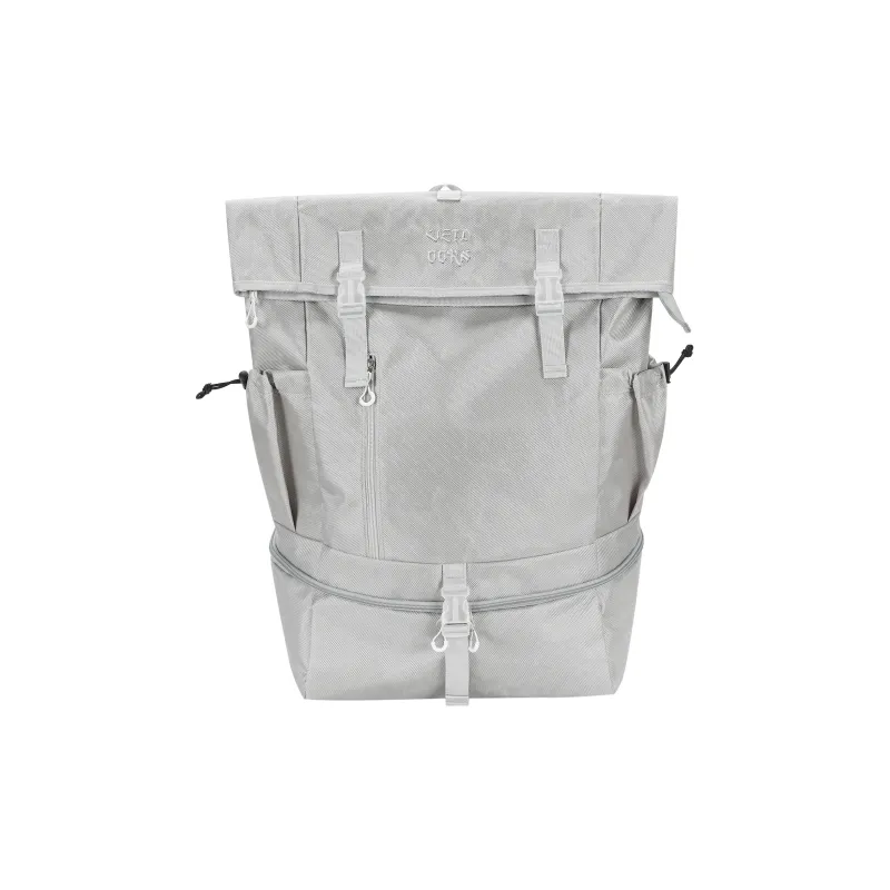 VEIDOORN Polyester Backpack Regular Unisex Graphite Black/Vanguard Green/Water Silver Gray-5