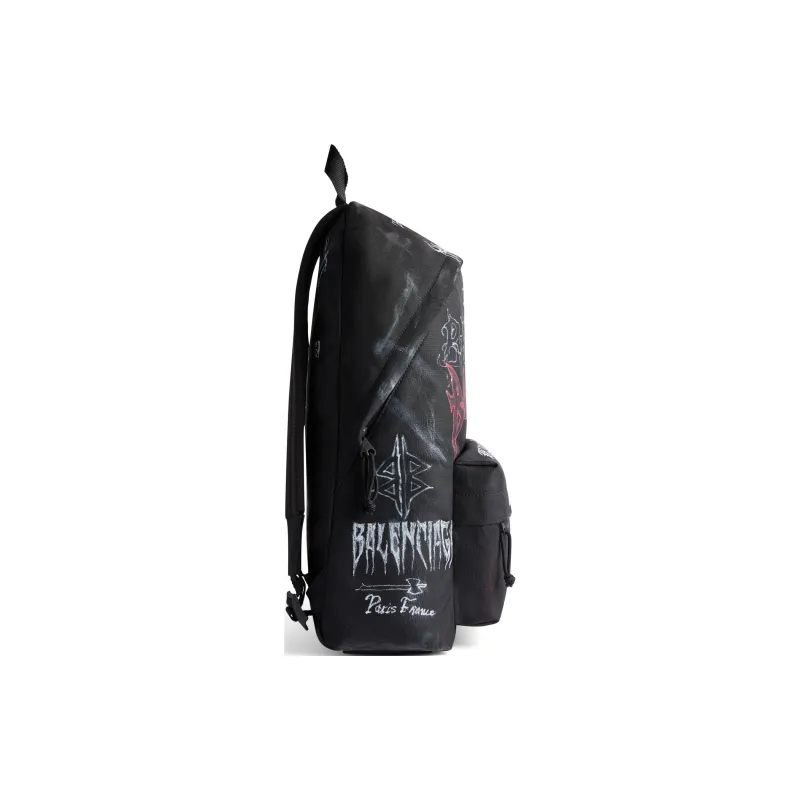 Balenciaga Explorer Nylon Backpack Men's Black-2