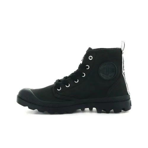 Palladium Pampa HI DARE Anti-Slip Wear-Resistant High-Top Canvas Shoes Unisex Black
