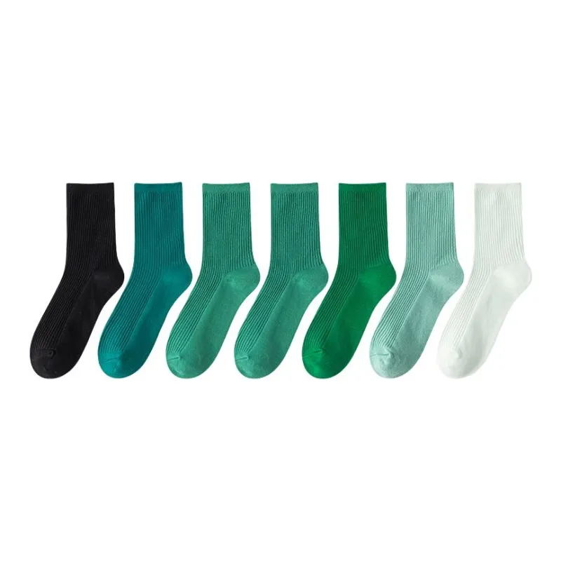 MIIOW Mid Calf Socks Women's 7 Pack-1