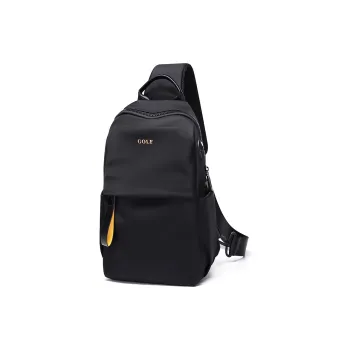 GOLF Polyamide Crossbody Bag Shoulder Bag Sling Bag Medium Size Men's Black/Dark Indigo/Raven Gray
