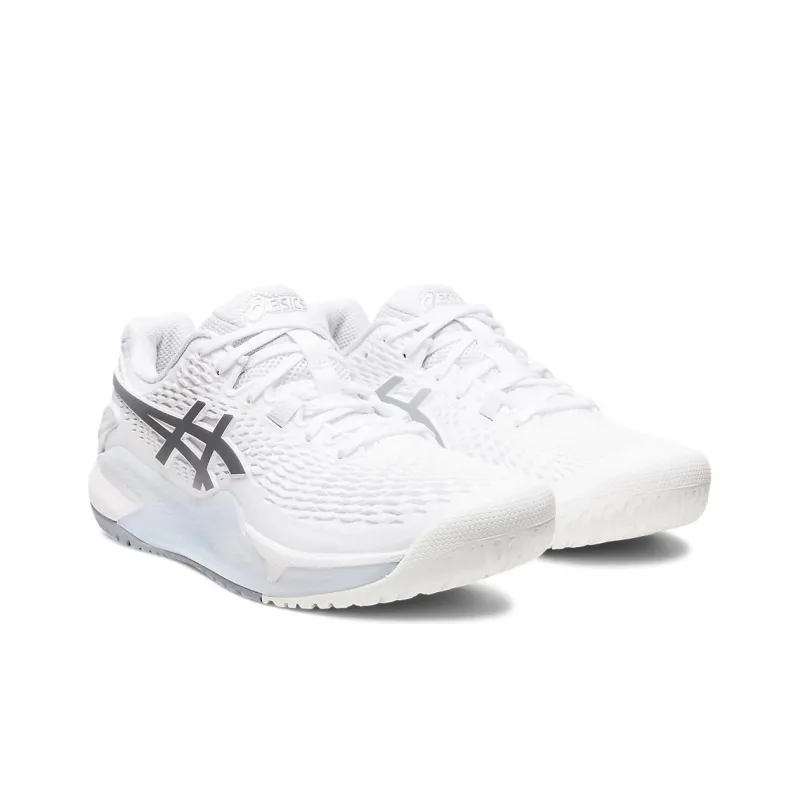 Asics Gel Resolution 9 Wide 'White Pure Silver' Women's-2