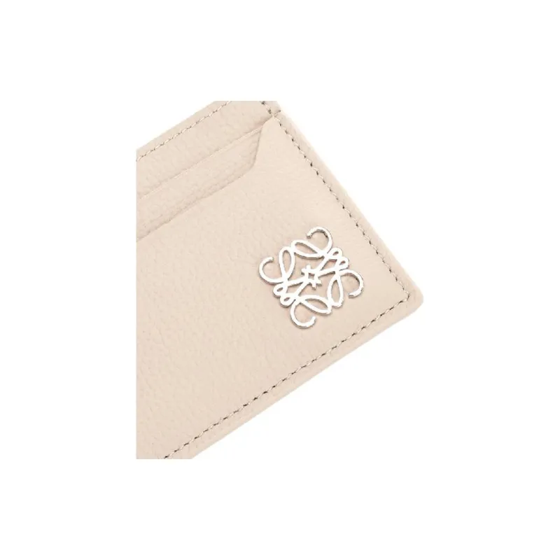 LOEWE Calfskin Card Holder Women's Light Umber-4