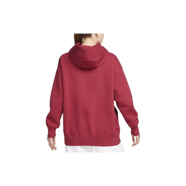 Nike Fc Barcelona Phoenix Fleece Women's Nike Soccer Oversized Pullover Hoodie-1