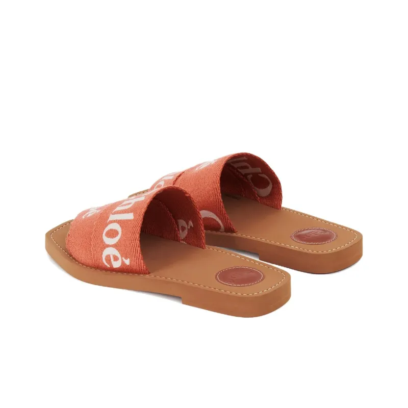 Chloé Woody Logo-embroidered Slides-3