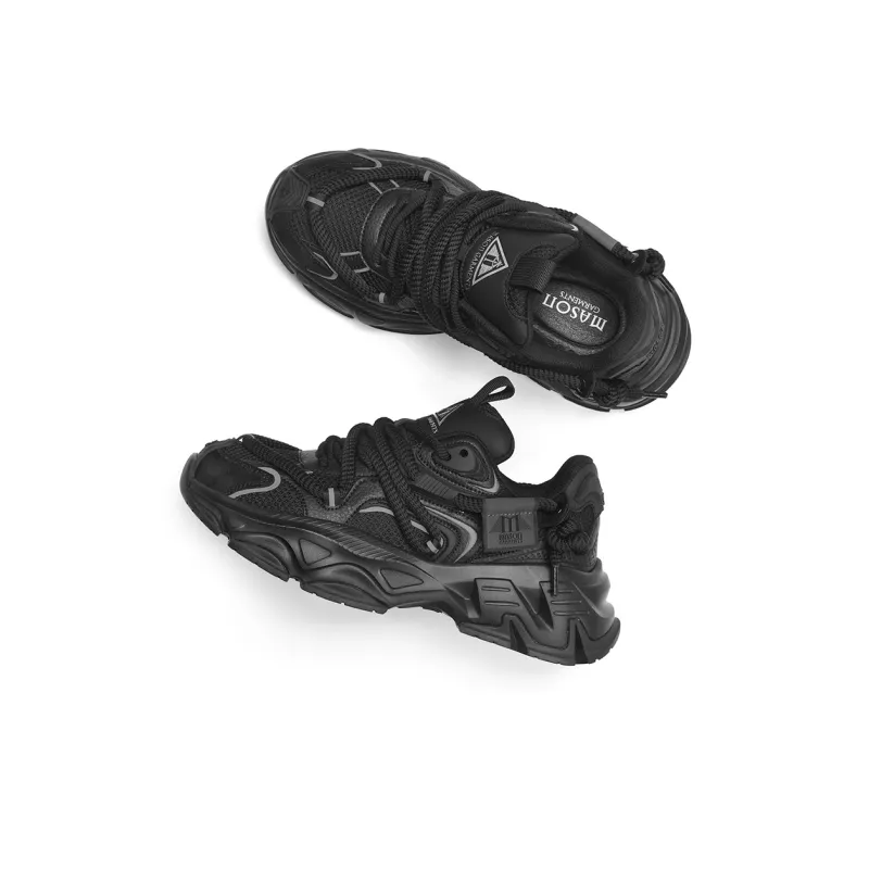 Masongarments Wear-Resistant Height Increasing Low-Top Chunky Sneakers Unisex Includes Mystery Boxes-4