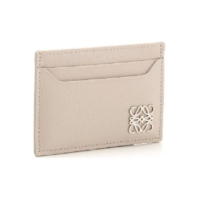 LOEWE Calfskin Card Holder Women's Light Umber-1