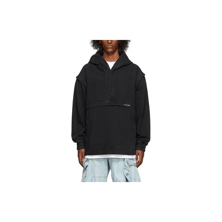 WE11DONE Denim Jackets Men Black-1