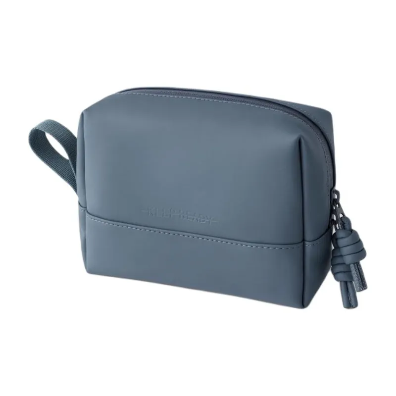 ZARA Polyurethane Clutches Toiletry Bags Regular Unisex Blue-2