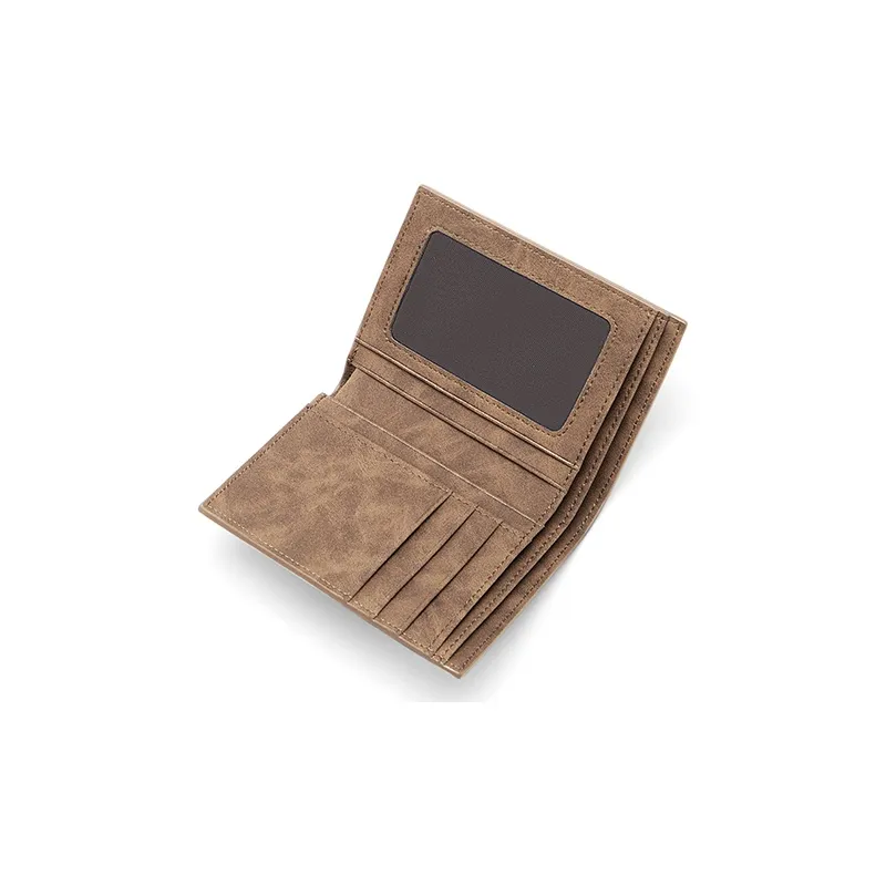 MashaLanti Microfiber Synthetic Leather Card Holder Wallet Regular Men's Coffee-12