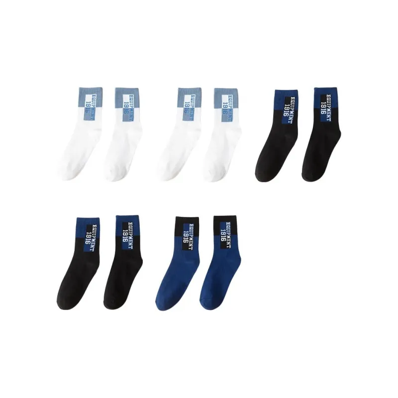 MIIOW Mid-Calf Socks Men's 5 Pack-12