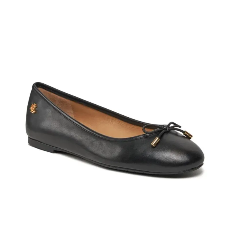 Lauren Ralph Lauren Jayna Leather Ballerinas Shoes-1