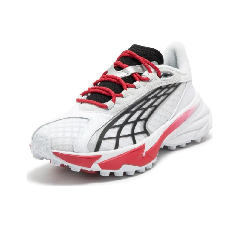 PUMA Spirex Motogame Sneakers 'White Red Silver Mist' Women's-2