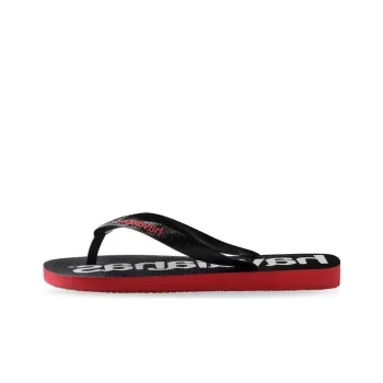 Havaianas Slip Resistant Flip Flops Unisex Black Red