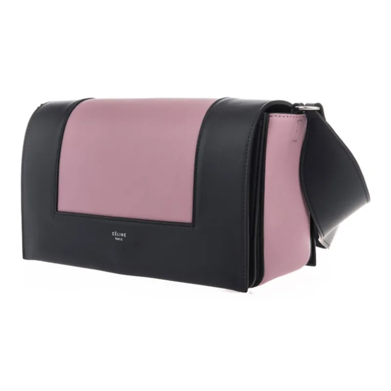 CELINE Cow Leather Shoulder Bag, Crossbody Bag Medium Size Women's Multicolor Pink-1