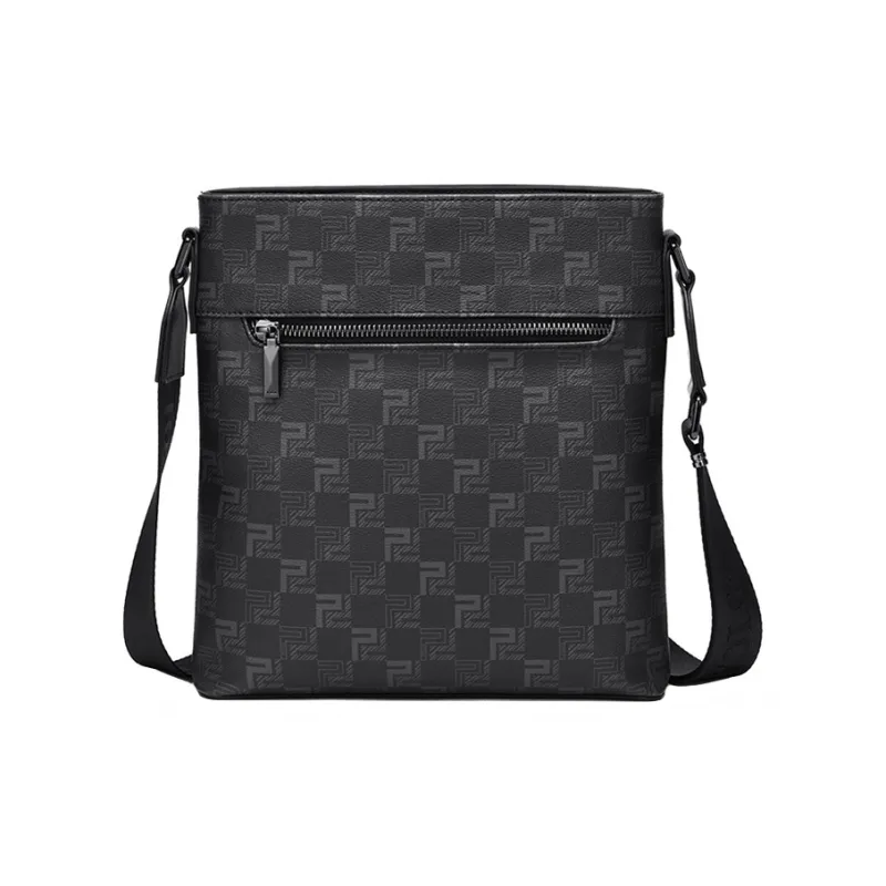 POLO PVC Crossbody Bag Medium Size Men's Black-2
