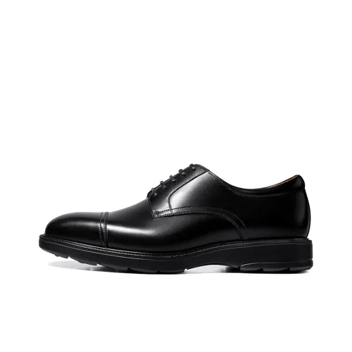 THOM WILLS British Business Calfskin Derby Shoes Dress Shoes Men's Black