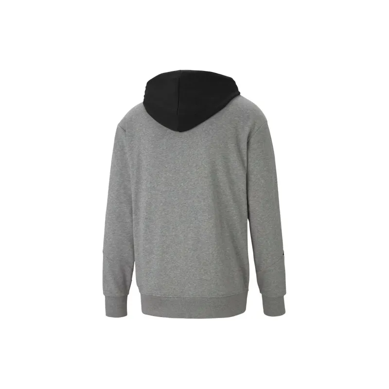 PUMA REBEL FZ HOODIE TR MEDIUM GRAY HEATHER Sweatshirt Men's Gray-1