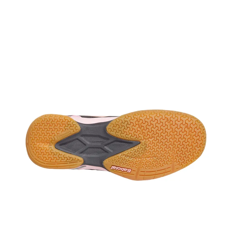 Babolat Cushioning Wear Resistant Low Top Badminton Shoes Women's Black Pink-3
