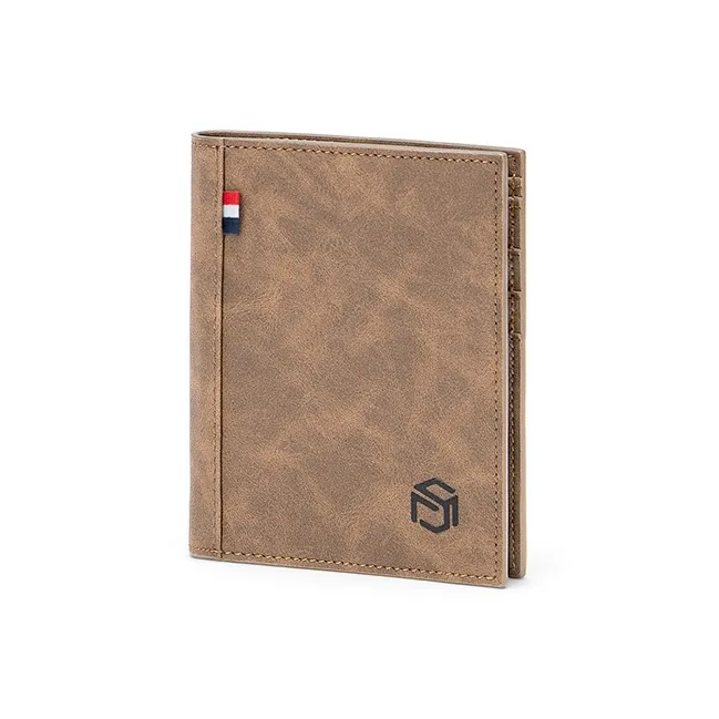 MashaLanti Microfiber Synthetic Leather Card Holder Wallet Regular Men's Coffee-1