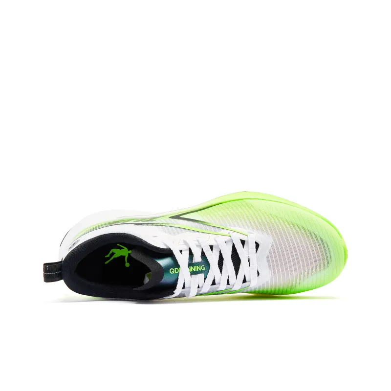 QIAODAN Rapid 2.0 Cushioning Anti-Slip And Wear-Resistant Low-Top Q-KUNGFU PRO Running Shoes Men's White Green-3
