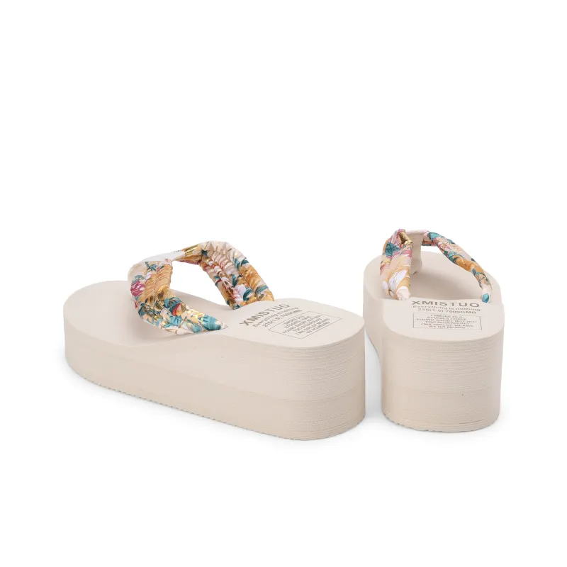 XMISTUO Rubber Sole Slip Resistant Quiet Flip Flops Women's-2