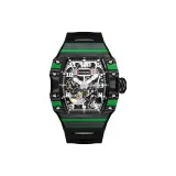 HBR937-Green Case Black Dial Black Strap
