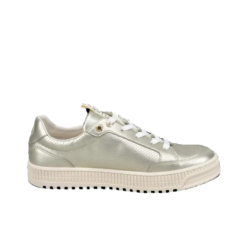 Bugatti Low-Top Skateboard Shoes Women's Gold-1