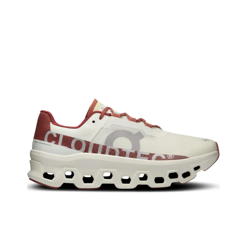 On Cloudmonster Cushioned Slip-Resistant Low-Top Carbon Plate Long Distance Running Running Shoes Women's Umber-1