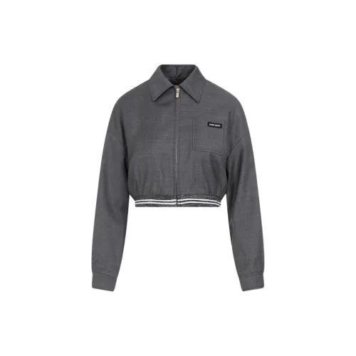 MIU MIU SS24 Jackets Coats Women's Gray