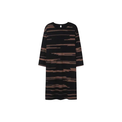Sha Qian Nightgown Spring And Fall Season Women's Black