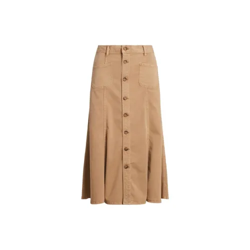 Polo Ralph Lauren SS24 Casual Long Skirts Women's Beige