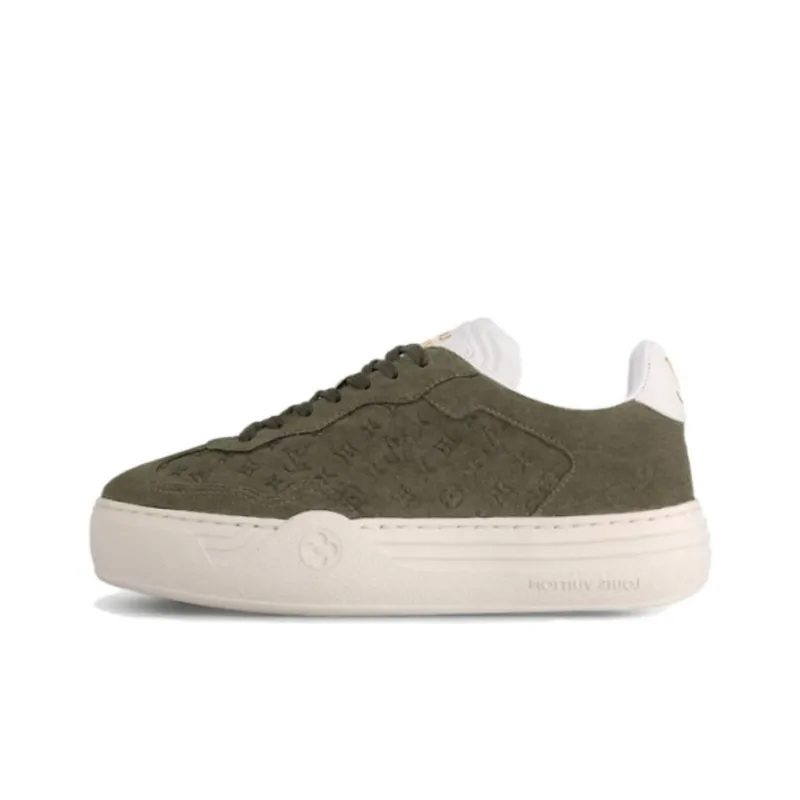 LOUIS VUITTON Groovy Low Top Skateboard Shoes Women's Green-0