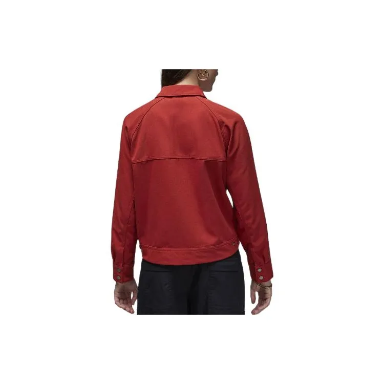 Jordan Jackets Coats Women's Orange Red-1