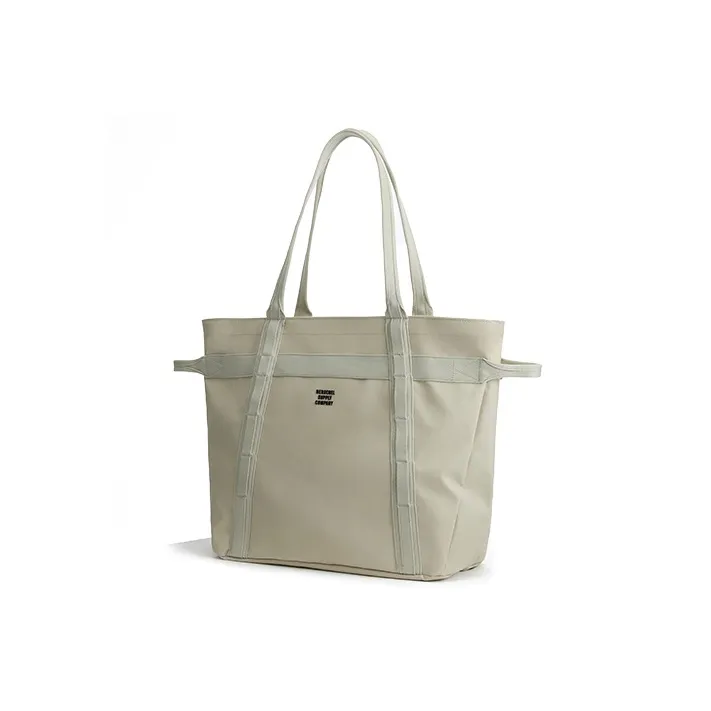 Herschel Recycled Material Handbag Tote Large Size Unisex Light Stone White-1