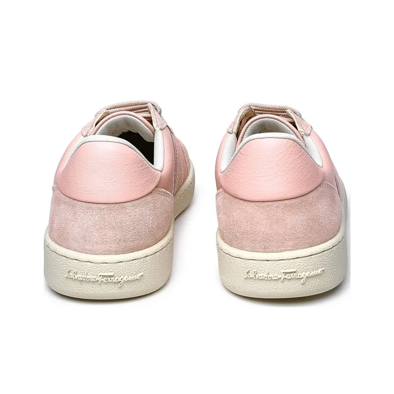 FERRAGAMO Debossed logo Suede leather Trainers-3
