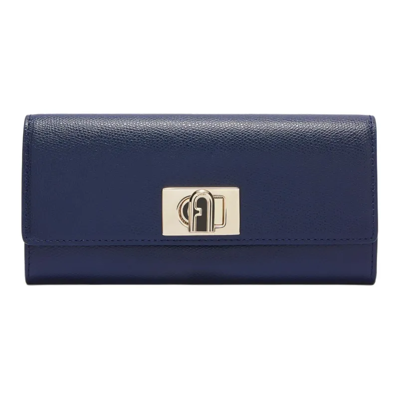 Furla 1927 Collection Textured Leather Shoulder Bag Crossbody Bag Large Size Women's Mediterranean-0