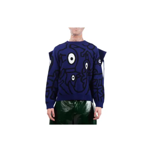 WALTER VAN BEIRENDONCK Sweaters Men Blue