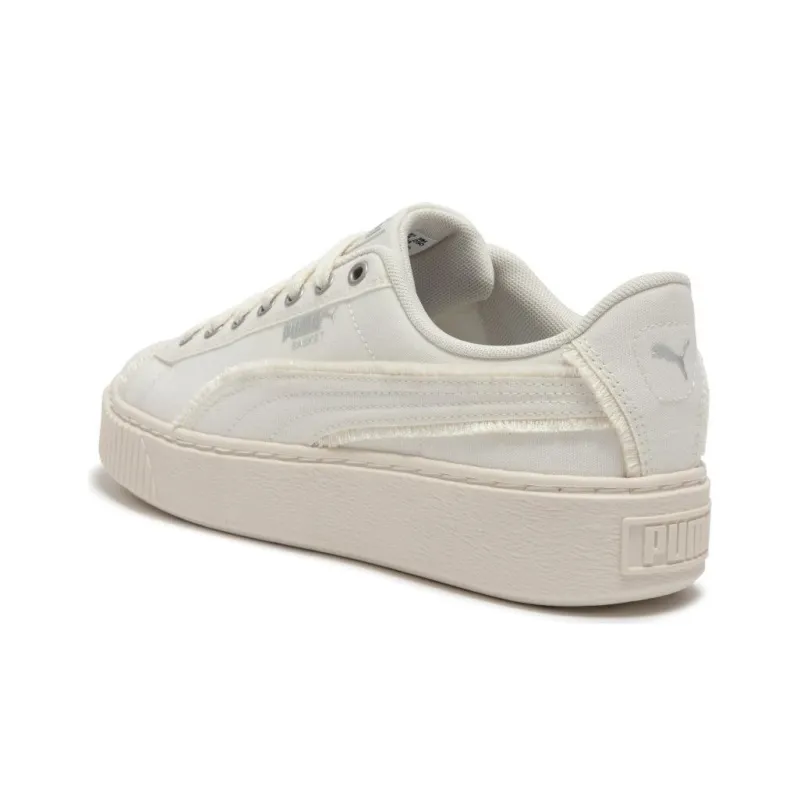 PUMA Basket Platform Fringe 'White' Women's-4