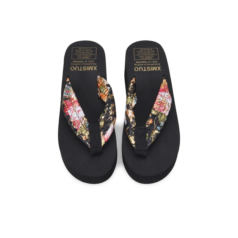 XMISTUO Rubber Sole Slip Resistant Quiet Flip Flops Women's-11