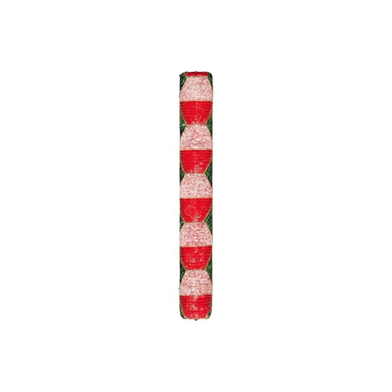 GUCCI Broadway Sequins Embroidery Cloud Pattern Fabric Evening Party Clutch Small Size Women's Red & Multicolor-4