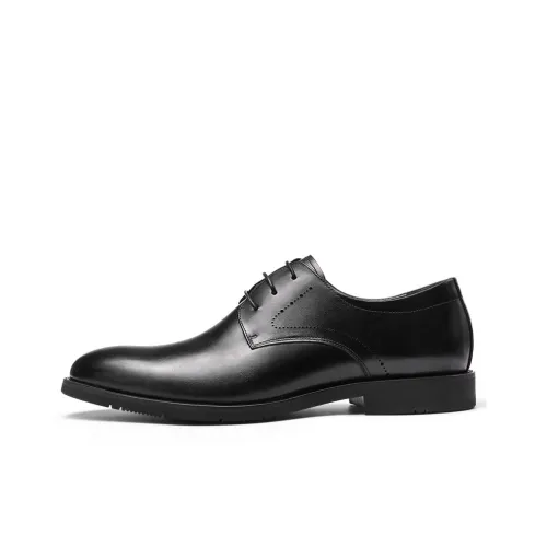 Strongman 3515 Extra Large Men's Leather Shoes Spring Fall Breathable Plus Size Dad Shoes