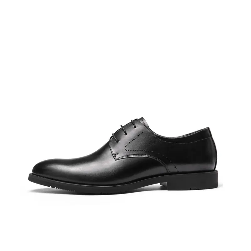 Strongman 3515 Extra Large Men's Leather Shoes Spring Fall Breathable Plus Size Dad Shoes-0